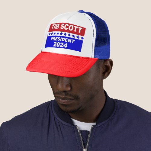 Tim Scott President 2024  Trucker Hat