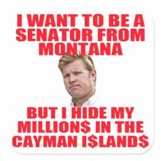 Tim Sheehy Hide His Millions in the Cayman Islands Square Sticker