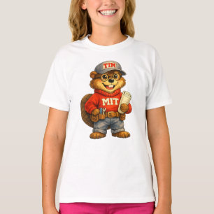Tim the Beaver – Ghibli‑Inspired Mascot T-Shirt