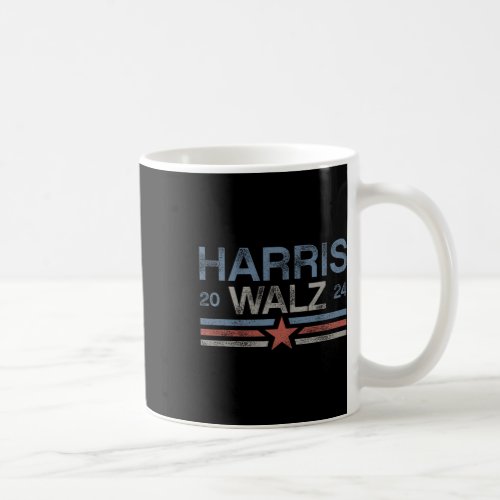 Tim Walz 2024 Aged Stripes Kamala Harris Waltz 202 Coffee Mug