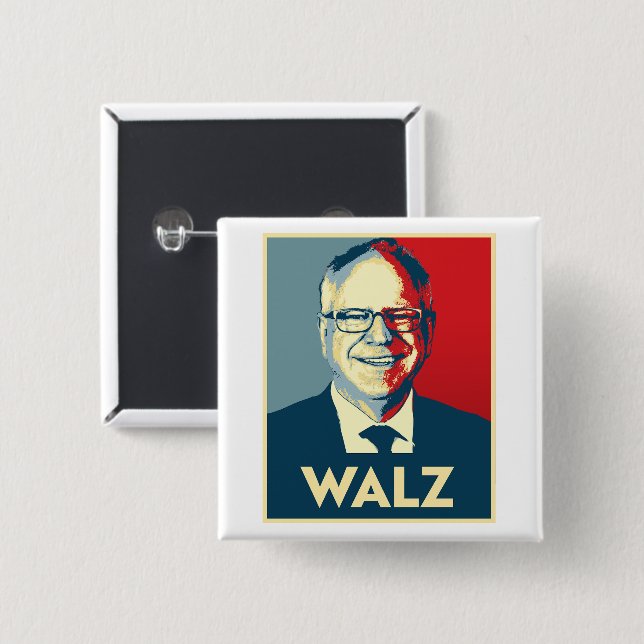 Tim Walz Button (Front & Back)
