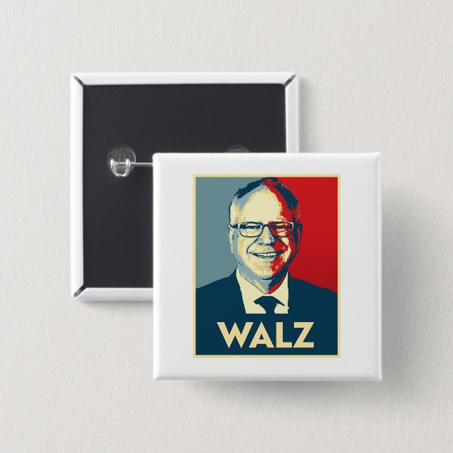 Tim Walz Button (Front & Back)