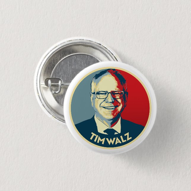 Tim Walz Button (Front & Back)