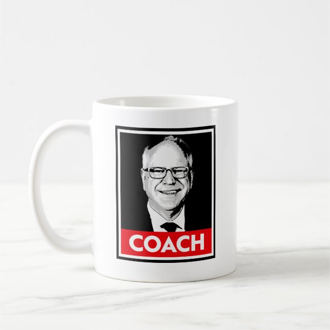 Tim Walz COACH Coffee Mug (Left)