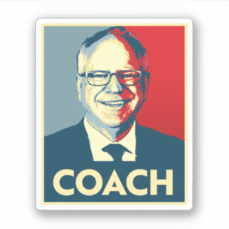 Tim Walz COACH Sticker