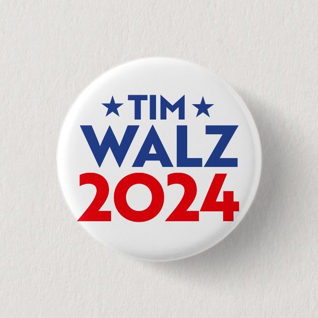 Tim Walz Fan Club Button (Front)
