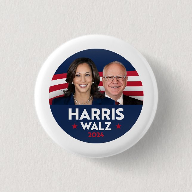 Tim Walz Fan Club Button (Front)