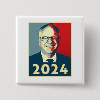 Tim Walz Fan Club Button