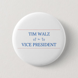 Tim Walz for Vice President Button