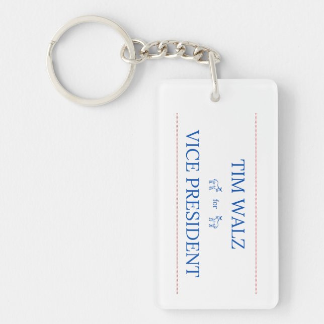 Tim Walz for Vice President Keychain (Front)