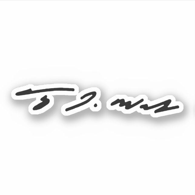 Tim Walz Signature Sticker (Front)