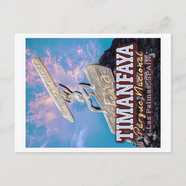 TIMANFAYA NATIONAL PARK - CANARY ISLANDS SPAIN POSTCARD (Front)