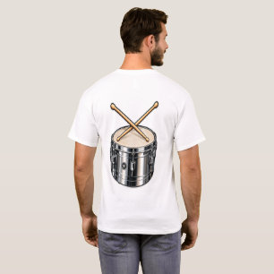 Timbale Drum & Crossed Sticks Percussion Music T-Shirt