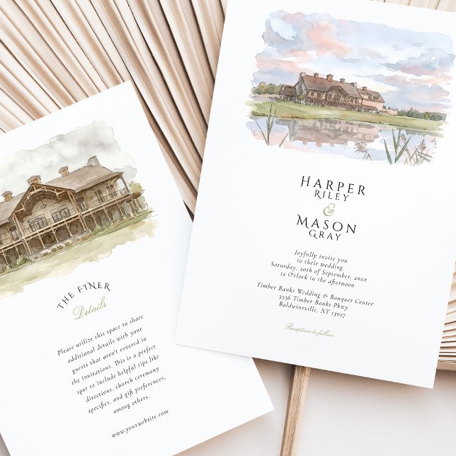 Timber Banks Wedding & Banquet Center Invitation (Creator Uploaded)