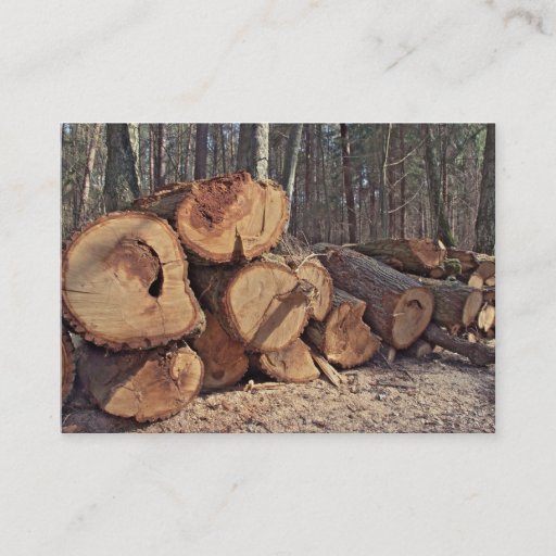 Customizable Timber Business card