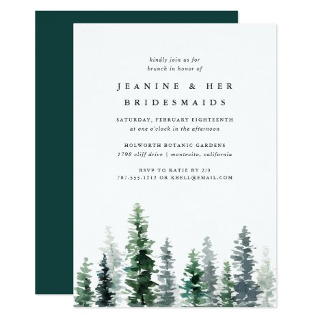 Timber Grove | Bridesmaids Brunch Invitation