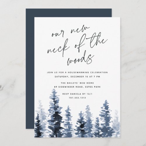 Timber Grove  New Neck of the Woods Housewarming Invitation