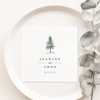 Timber Grove | Personalized Wedding Napkins
