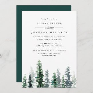 Timber Grove | Rustic Bridal Shower Invitation