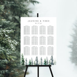 Timber Grove Wedding Seating Chart Foam Board