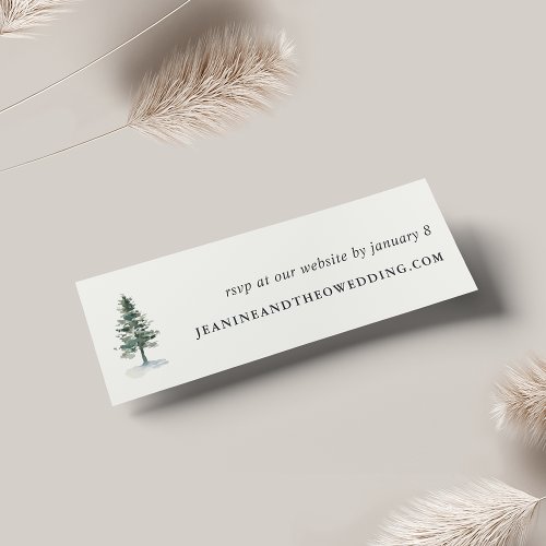 Timber Grove Wedding Website RSVP Cards  Mini