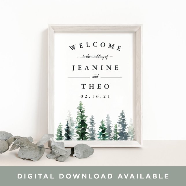 Timber Grove Wedding Welcome Poster (Creator Uploaded)