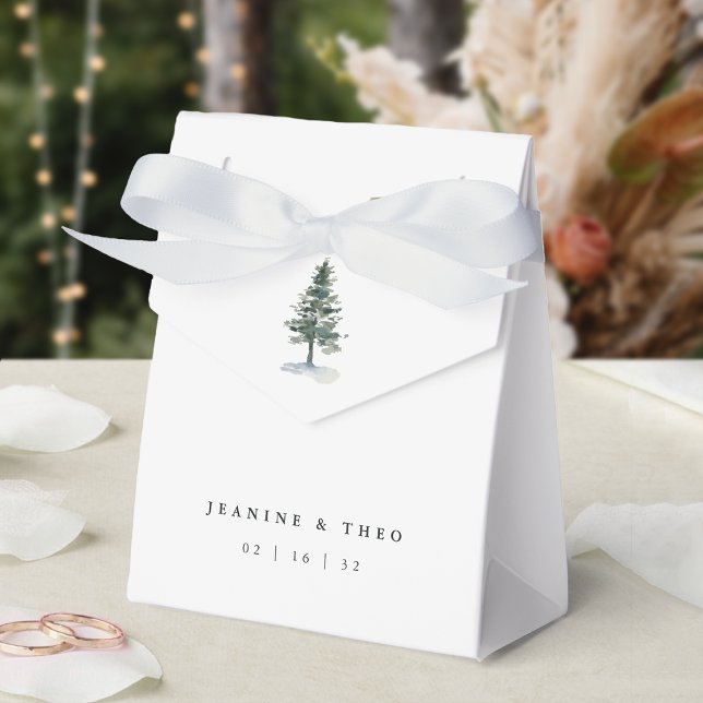 Timber Grove Winter Wedding Favor Boxes (Creator Uploaded)