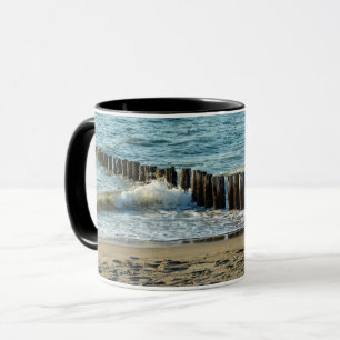 Timber Groynes on the North Sea Mug