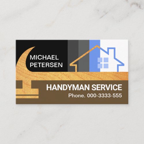 Timber Hammer Stylish Home Frame Business Card