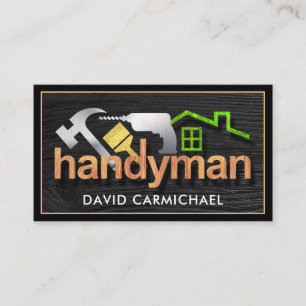 Timber Handyman Tools Signage  Business Card