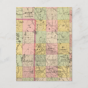 Timber lands 4 Atlas Map Postcard