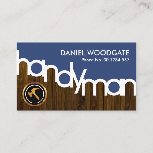 Timber Layer Handyman Border Business Card