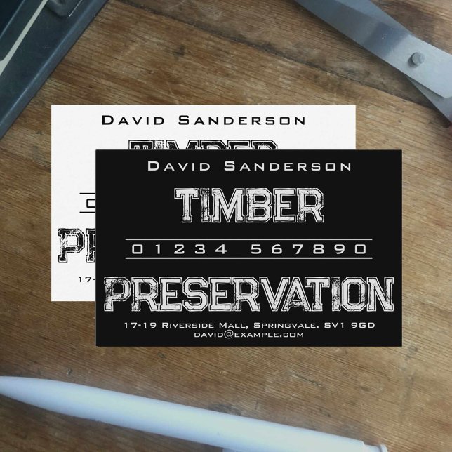Timber Preservation Business Card (Creator Uploaded)