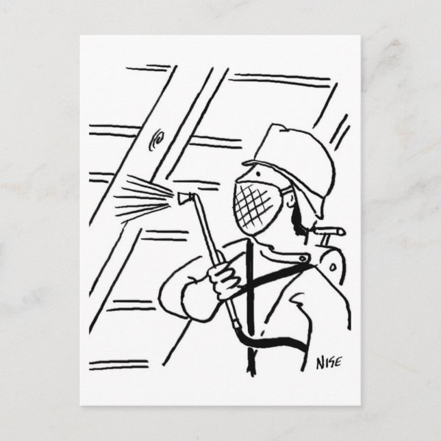 Timber Preservation Cartoon Postcard (Front)