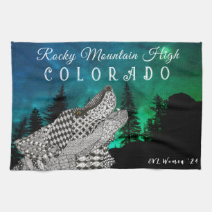 Timber the Howling Wolf Kitchen Towels