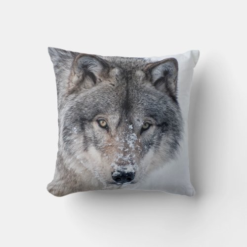 Timber Wolf Accent Pillow