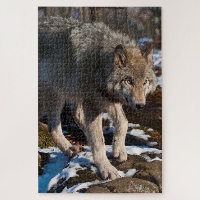 Timber Wolf  Jigsaw Puzzle (Vertical)