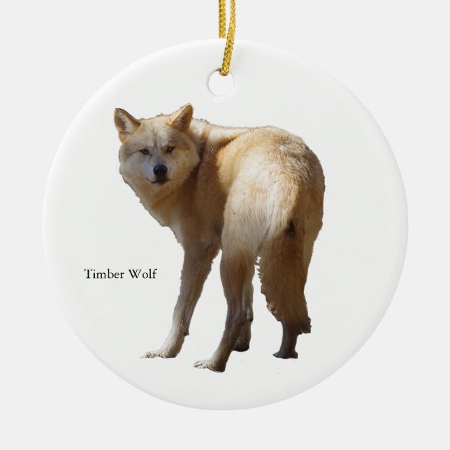 Timber Wolf ornament (Front)