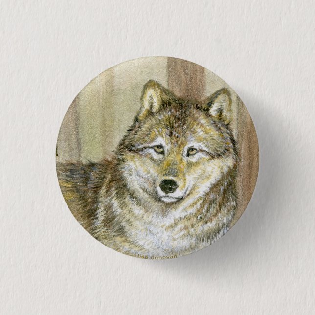 Timber Wolf Pin (Front)
