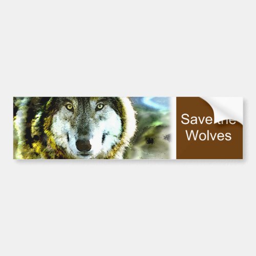 Timber Wolf Products from JungleWalkcom Bumper Sticker