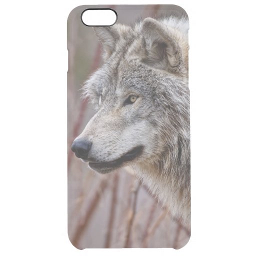 Timber Wolf  Clear iPhone 6 Plus Case