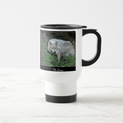 Timber Wolf Wildlife_supporter Photo Travel Mug