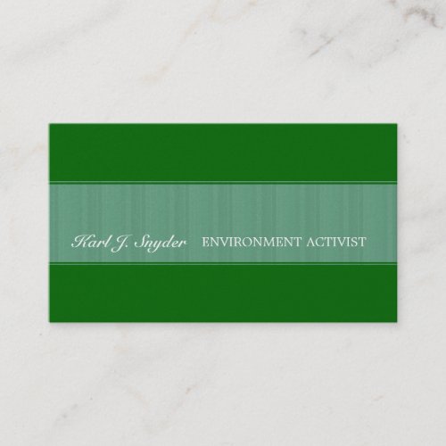 Business Cards - Organic Green