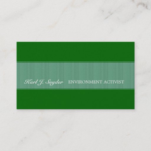 Customizable Business Cards - Organic Green