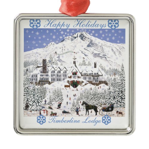Timberline Lodge Christmas Ornament