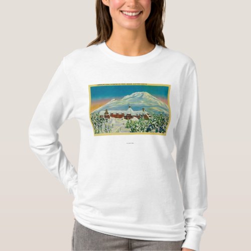 Timberline Lodge in Winter at Mt Hood T_Shirt