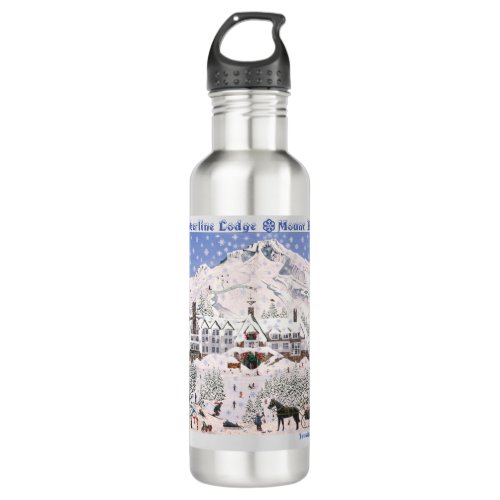 Timberline Lodge  Mount Hood Pillow Stainless Steel Water Bottle