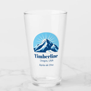 Timberline Oregon ski resort beer après ski Glass