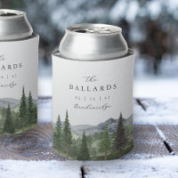 Timberline | Watercolor Mountain Wedding Favor