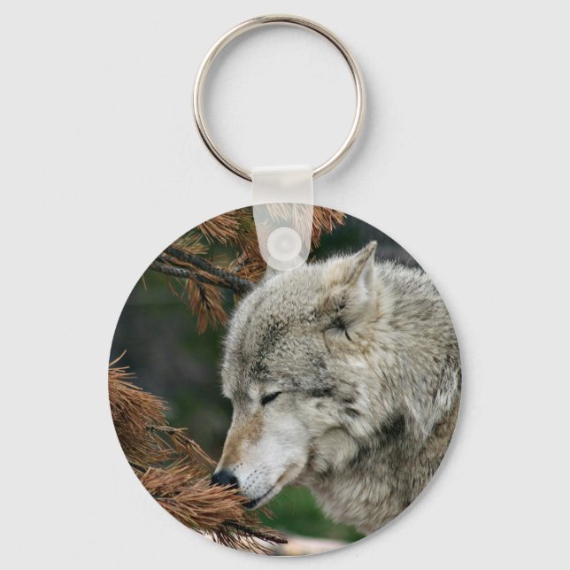 Timberwolf Keychain (Front)
